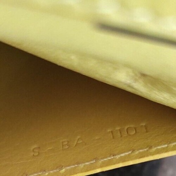 Céline Calfskin Long Zipper Wallet-Black And Yellow-used-*See Photos* CoA - Picture 9 of 16